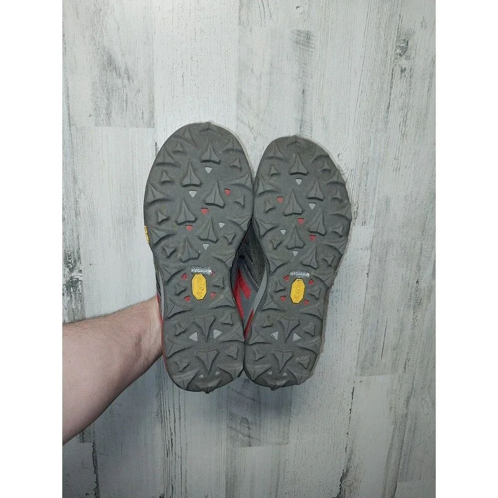 Men’s Merrell Zion Hiking Shoes Vibram FlexPlate Gray / Orange - Size 8